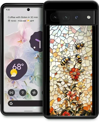Vista 342 de Compatible con Google Pixel 4A 5G Mobile Case Creative Acrylic Back Panel Silicona Edge Case Slim Protección Especialmente para Google Pixel 4A 5G