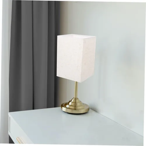 Vista 4 de VILLCASE Pantalla pequeña de lino moderna para piso, pantalla rectangular beige