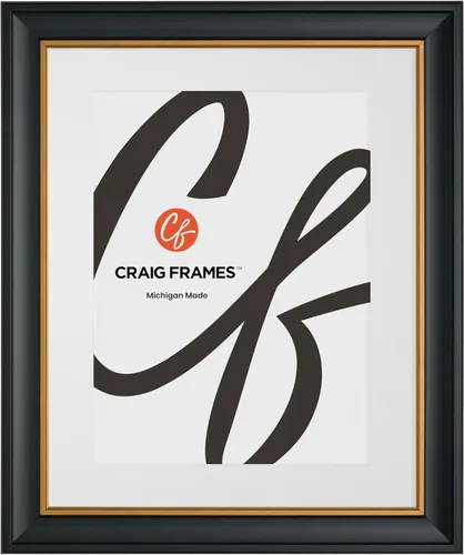 Vista 7 de Craig Frames Martin, 5 x 7 Inch Dark Walnut Brown Picture Frame Matted to Display a 4 x 6 Inch Photo