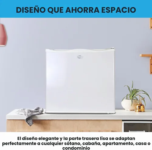 Vista 6 de Koolatron Congelador vertical blanco de 1.2 pies cúbicos de capacidad, 1 estante con cable, listo para garaje, almacenamiento de carne