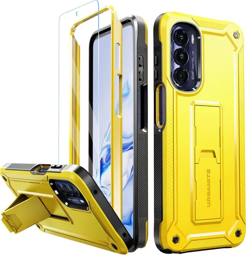 Vista 10 de URBANITE Funda protectora resistente a prueba de golpes para Motorola Moto G Stylus 4G (2022), de grado militar, con protector de pantalla y soporte