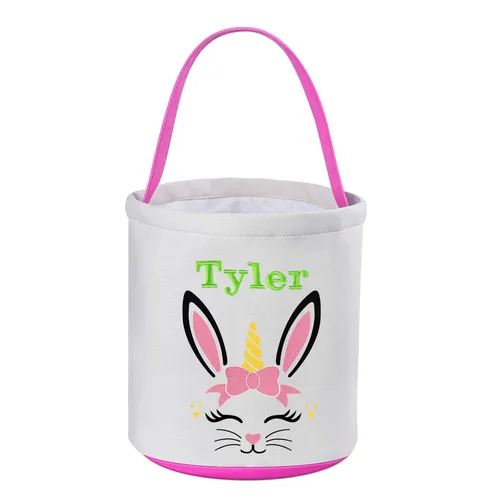 Vista 10 de Jocidea - Canasta de Pascua personalizada para niños, canastas de Pascua personalizadas, regalos de Pascua para chicos y niños, canasta de Pascua
