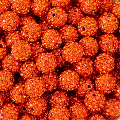 Vista 32 de Beadthoven - 100 cuentas de diamantes de imitación de arcilla de 0.394 pulgadas para la fabricación de joyas, cuentas de bola de disco de cristal