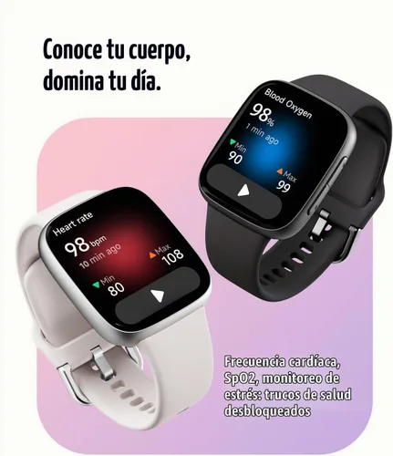 Vista 4 de Reloj inteligente para mujeres y hombres, Android y iPhone, pantalla AMOLED Ultra HD de 1.85 pulgadas, batería de 10 días, resistente al agua de 3