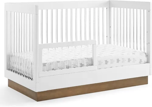 Vista 11 de Delta Children James - Cuna convertible de acrílico 4 en 1, certificado Greenguard Gold, blanco bianca/bellota Bianca Blanco/Bellota