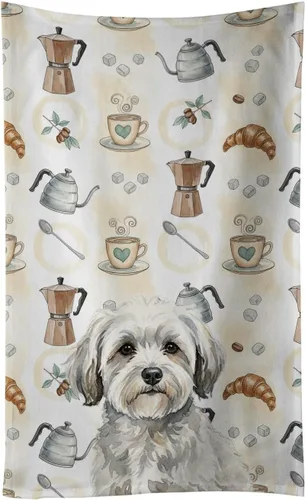 Vista 55 de Caroline's Treasures Afghan Hound - Toalla de cocina para barra de café, terciopelo frontal y lazo de algodón, lavable a máquina Sabueso afgano