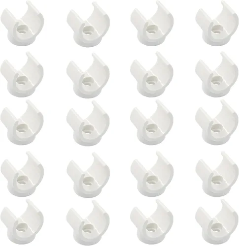Vista 9 de Litoexpe Abrazaderas de Soporte para Tubo de PEX de 1 Pulgada de Plástico - Soporte para Tubo de PVC de 25mm, Clips Blancos, Herramienta de 12 piezas