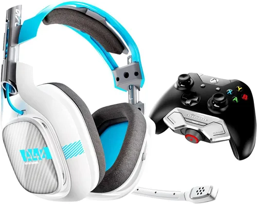 Vista 4 de Micrófono de repuesto para auriculares Astro A40 TR A40, micrófono blanco desmontable con cancelación de ruido con cubierta de espuma, funciona