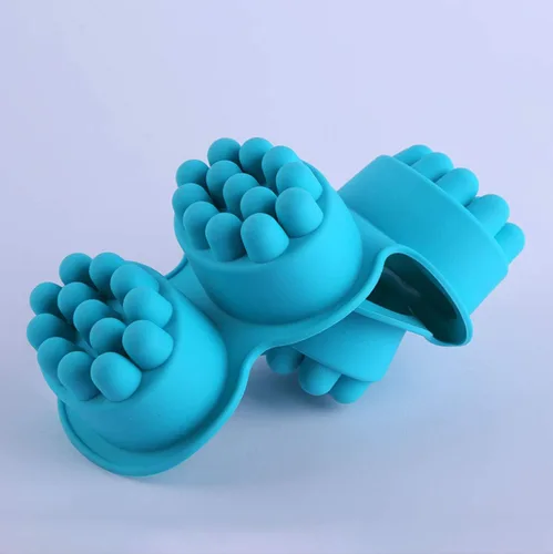 Vista 7 de 2 moldes de jabón de barra de masaje 3D, 4 cavidades, moldes de jabón de silicona de 4.5 onzas para hacer jabón de bricolaje, chocolate, arcilla
