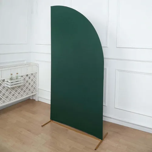 Vista 122 de Efavormart - Juego de 4 fundas de elastano beige para arco de media luna, fundas de telón de fondo Chiara de 2.5 pies a 7 pies para escenarios