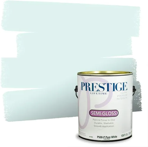 Vista 194 de PRESTIGE Pintura interior e imprimación en uno, salpicaduras acuosas, cáscara de huevo, 1 galón