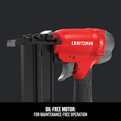 Vista 4 de CRAFTSMAN Brad Nailer, 18GA, pistola de clavos neumática (CMPBN18K)
