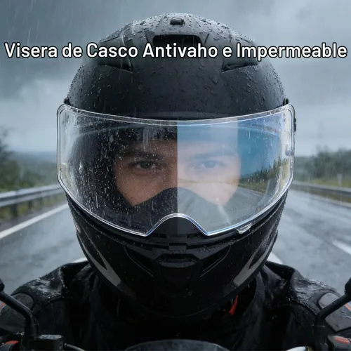 Vista 4 de Visera universal para casco de motocicleta, película antivaho y película resistente a la lluvia, 2 piezas, versión grande para lente de casco
