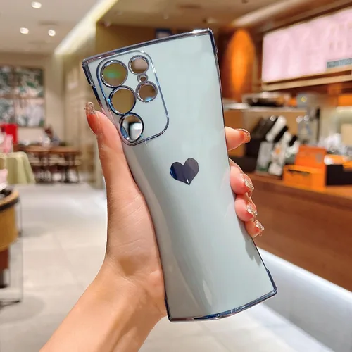 Vista 213 de phylla Funda de teléfono compatible con Samsung Galaxy A12 de 6.5 pulgadas, lindo corazón chapado en oro, elegante funda de lujo para mujer