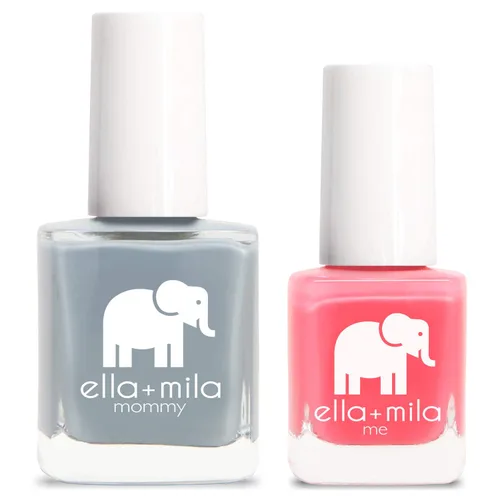 Vista 6 de ella+mila Mommy & Me Set de Esmalte de Uñas - Esmalte de uñas Resistente a las Astillas, de Larga Duración y de Secado Rápido, Set de Esmalte