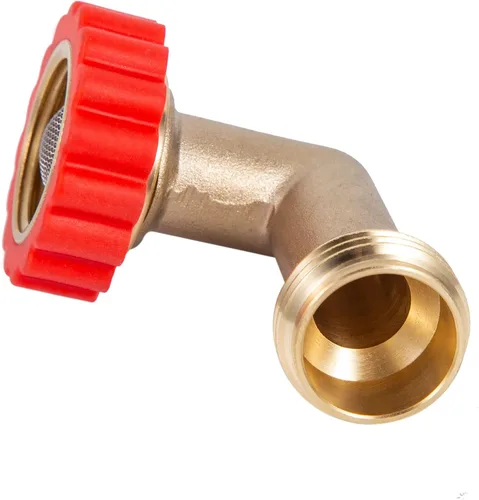 Vista 7 de Protector de manguera de latón sin plomo de 90 grados, adaptador de conexión giratoria rápida de 90°, conector de rosca de tamaño de rosca de 3/4