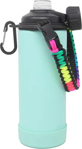 Vista 5 de One MissionX - Asa de cuerda paracord para botellas YETI Rambler de 46 onzas, 36 onzas, 26 onzas, 64 onzas, 18 onzas, 12 onzas, correa de transporte