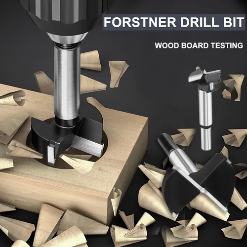Vista 5 de Broca Forstner de 1-1/2 pulgadas, sierra de agujero de madera con punta de carburo de tungsteno para madera dura, madera contrachapada de plástico