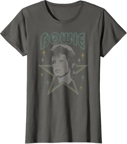 Vista 6 de David Bowie - Camiseta azul Ziggy Stardust, Negro, S