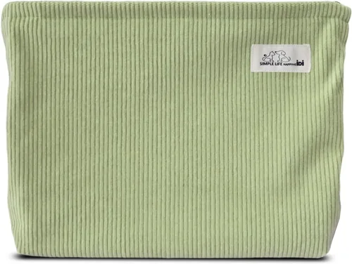 Vista 15 de HAPPYHEIDI Bolsa de maquillaje grande Bolsa de cosméticos de viaje, verde Bronce Verde Oliva