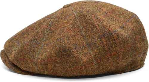 Vista 13 de Sterkowski Peaky Gorra 100% Harris Tweed Newsboy para hombres y mujeres Caliente clásico elegante sombrero de 8 paneles Cuadros marrón/azul