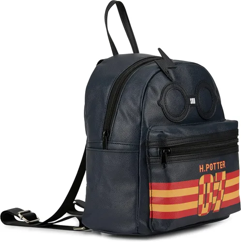 Vista 2 de Harry Potter Hogwarts - Mochila para niñas niños adolescentes adultos escuela de brujas Hogwarts de piel sintética de 10 pulgadas Gris Mochilas