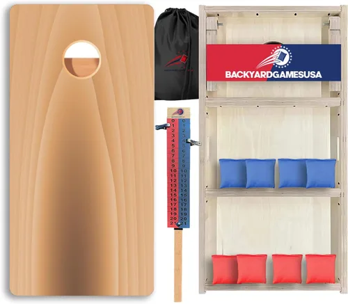 Vista 46 de CornholeGamesUSA Pro - Juego de tablas de Cornhole Fabricado en Estados Unidos Abedul báltico 3/4 Sin rebote Patas triples gruesas Dos 1