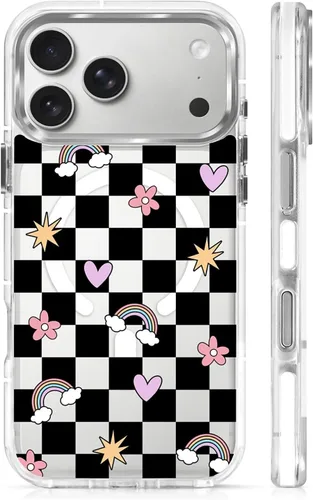Vista 74 de Funda para iPhone 13/14 [compatible con Magsafe], funda magnética transparente de silicona a prueba de golpes con patrón de versículos de la Biblia