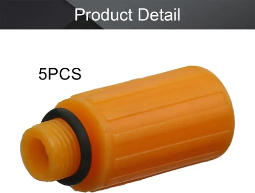 Vista 4 de Othmro Conector de enchufe de aceite de rosca macho de 1/8, accesorios de repuesto para compresor de aire, 0.354 in de diámetro de rosca, tapón