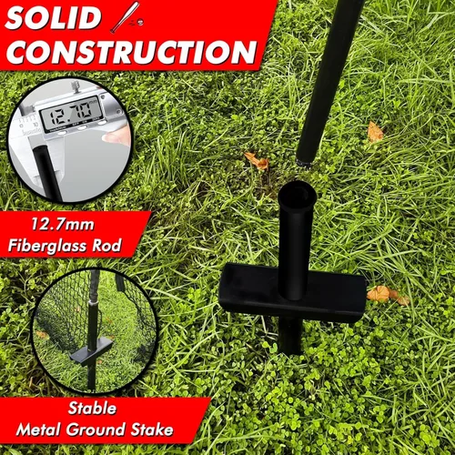 Vista 5 de Baseball Batting Cage for Backyard, Softball Cage Batting Net Portable with Carrying Bag Detachable Door with Hitting Target for Batting Training