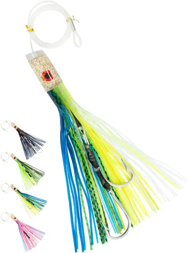 Vista 12 de BLUEWING Señuelo de Curricán para Pesca Mayor de 6 pulgadas/9 pulgadas/11 pulgadas/12 pulgadas/14 pulgadas/15 pulgadas/20 pulgadas, Aparejos de Agua