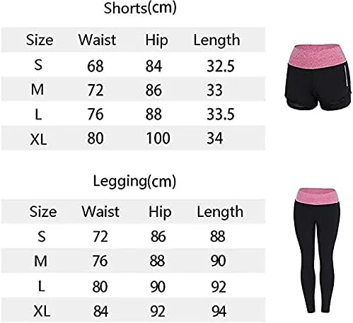 Vista 6 de ZETIY Conjunto de ropa deportiva para mujer, 5 piezas, ropa deportiva para fitness, yoga, correr, atletismo