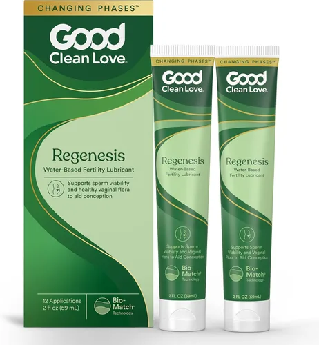 Vista 9 de Good Clean Love Regenesis - Lubricante apto para fertilidad, lubricante a base de agua para mujeres y parejas que intentan concebir, con iones