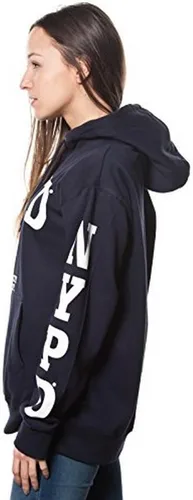 Vista 2 de Sudadera con capucha para adulto, color azul marino