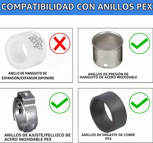Vista 5 de EFIELD Paquete de 5 válvulas de 1/4 de vuelta Sillcock Hose Bibb con brida 1/2 pulg. Entrada de crimpado Pex x 3/4 pulg. Salida MHT