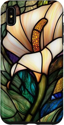 Vista 11 de iPhone 16 Calla Lily Stained Glass Case