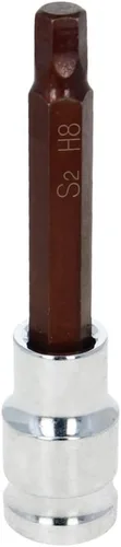 Vista 107 de Utoolmart 1/2" Drive x 0.551 in largo Hex Bit Socket, métrico, S2 y Cr-V acero 1pcs