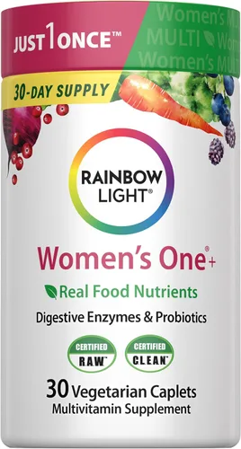 Vista 6 de Suplemento multivitamínico certificado Rainbow Light para mujer, suplemento multivitamínico, 120 cápsulas (el paquete puede variar)