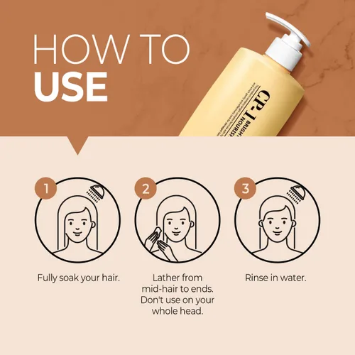 Vista 7 de CP-1 Esthetic House Brightening Complex Intense Nourish Conditioner 16.9 fl oz, Esthetic House, Cuidado profesional, Para el cuidado dañado