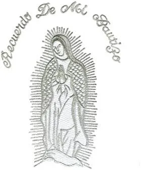 Vista 2 de Disfraz de cola blanca para bebé niño y bautizo, diseño de Mary María en la espalda Sm-7