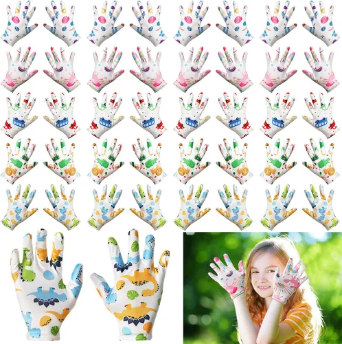 Vista 8 de 20 pares de guantes de eccema para niños, guantes hidratantes para piel irritada sensible, eccema, reutilizables, elásticos, suaves y no duelen