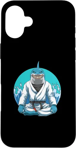 Vista 22 de iPhone 12 Pro Max Jiu Jitsu Shark con Gi - Estuche de agarre y judo