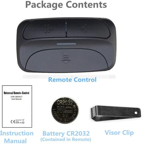 Vista 5 de Control remoto universal para apertura de puerta de garaje para Chamberlain/Liftmaster/Genie/Linear/Puerta de arriba/Stanley/Multicódigo, Sears