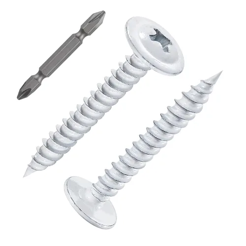 Vista 16 de Tornillos WenSilon #4×1" de cabeza de armadura Phillips para madera con galvanizado negro, autorroscantes para metal rápido.