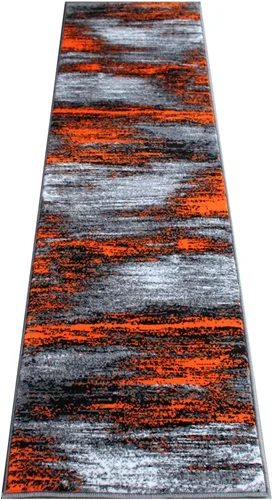 Vista 23 de Masada Rugs, Alfombra moderna y contemporánea, azul, gris y negro (2 pies x 3 pies)