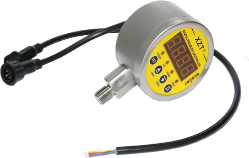 Vista 2 de XZT Controlador de interruptor de presión digital 230PSI-NPT, medidor de presión, sensor de presión para compresor de aire de bomba de agua 110VAC