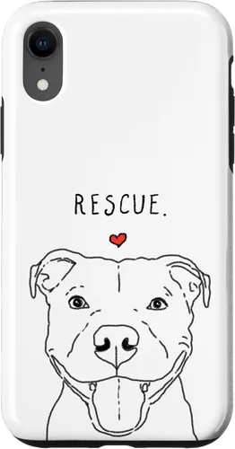 Vista 25 de Rescue Love Smiling Pit Bull, Pittie, Pitbull Mom, Dog Lover Case for iPhone 17