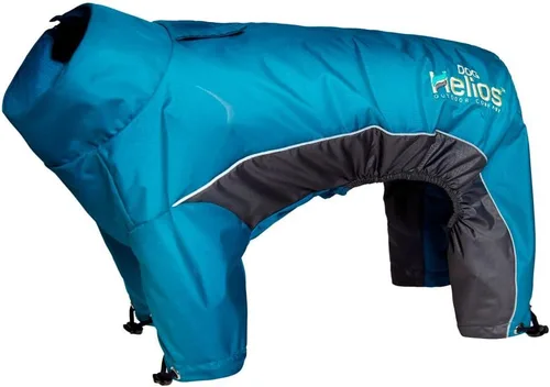 Vista 13 de DogHelios chamarra para perro Blizzard, de cuerpo completo, ajustable y reflectante 3M, XS, Anaranjado