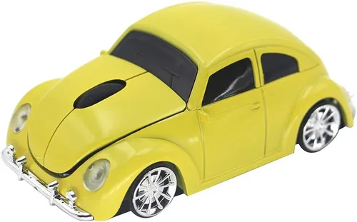Vista 9 de Ratón inalámbrico para coche deportivo, ratón óptico 3D para computadora portátil de escritorio, ratones de computadora para JKC (rojo)