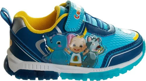 Vista 2 de Josmo Cocomelon - Zapatos deportivos unisex Cocomelon JJ sin cordones para niños y niñas (niños pequeños) (azulamarilloazul marino)